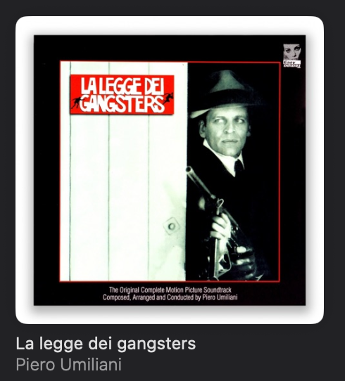 La legge dei gangsters by Piero Umiliani