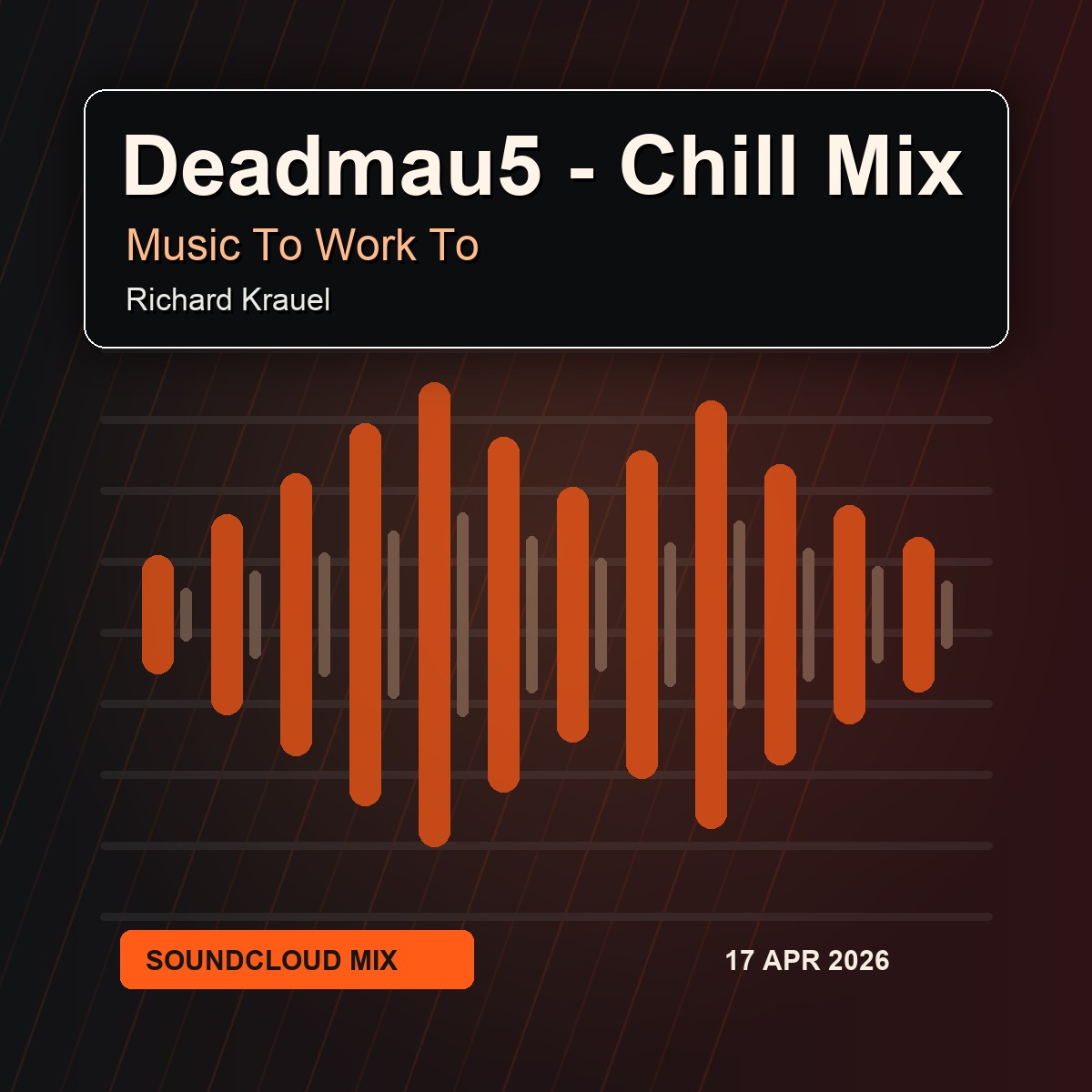 Deadmau5 - Chill Mix (Music To Work To) by Richard Krauel